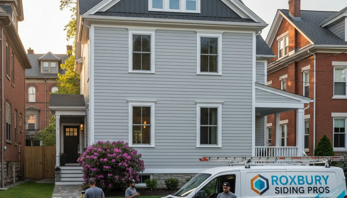 Vinyl siding installation by local contractors in Medford, MA homes