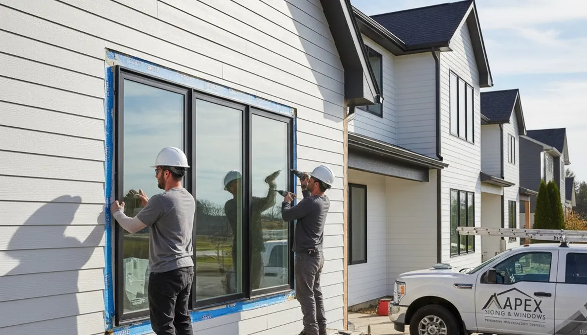 Professional window installation by vinyl siding experts in Medford, MA homes